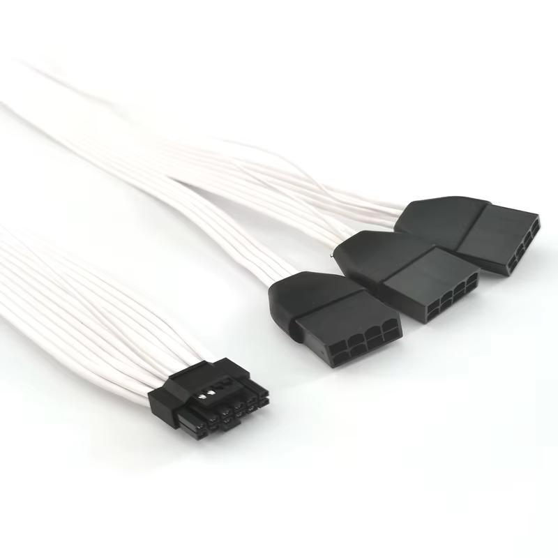 PCIE 5.0 12VHPWR ATX3.0 16Pin 12+4Pin Connector to 3x8Pin PCI-E GPU Power Adapter Cable for 3090Ti & RTX4080/4090 Graphics Card