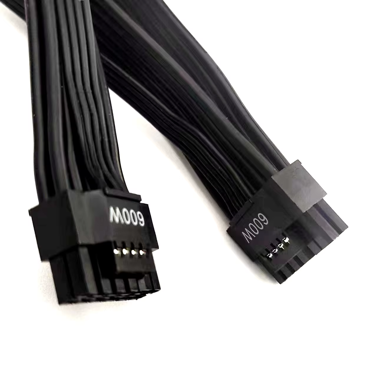 New 16AWG PCIE 5.0 12VHPWR 16Pin 12+4Pin Connector Male to 16Pin Male Power Extension Cable PVC 3A Fast Charging Black