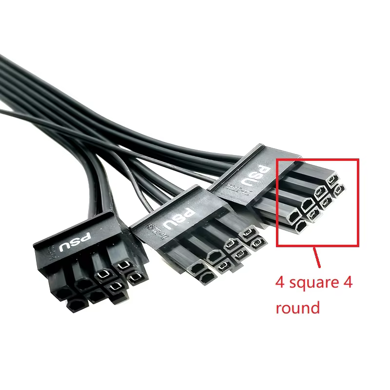 16 Pin(12+4pin) Male 12VHPWR to 3*8Pin Male Module Cable for Corsai
