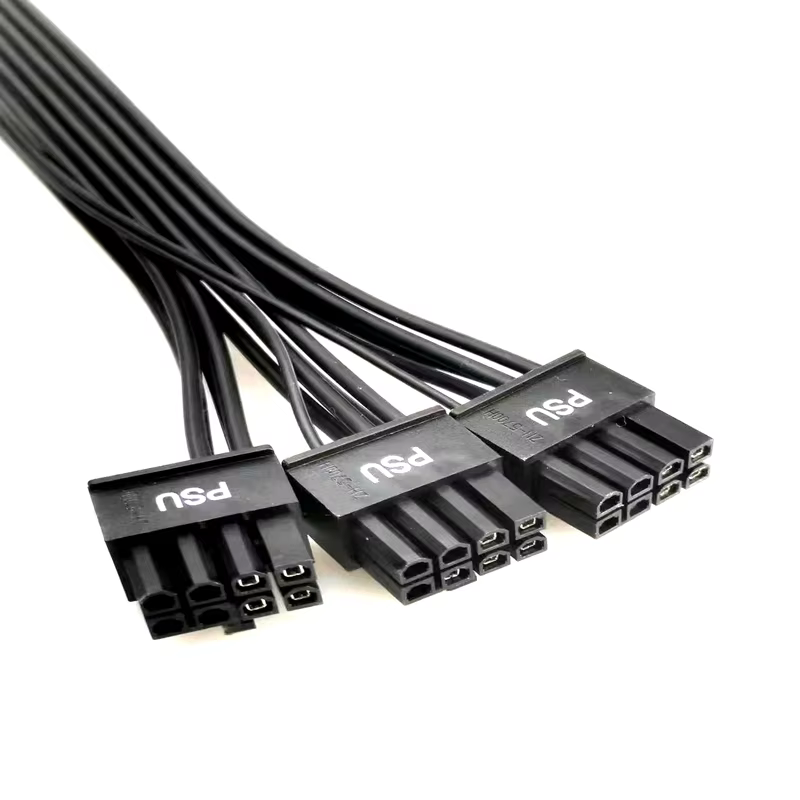 16 Pin(12+4pin) Male 12VHPWR to 3*8Pin Male Module Cable for Corsai
