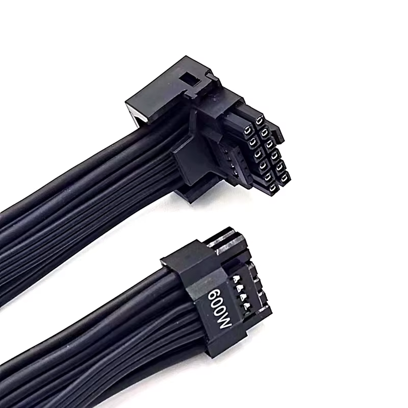 PCIe 5.0 GPU Cables 12+4pin to 16Pin Right-Angle TPE Extension Cable for RTX 3090Ti/4090 Computer