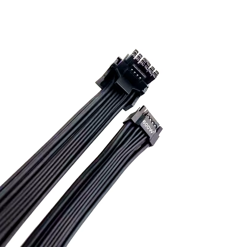 PCIe 5.0 GPU Cables 12+4pin to 16Pin Right-Angle TPE Extension Cable for RTX 3090Ti/4090 Computer