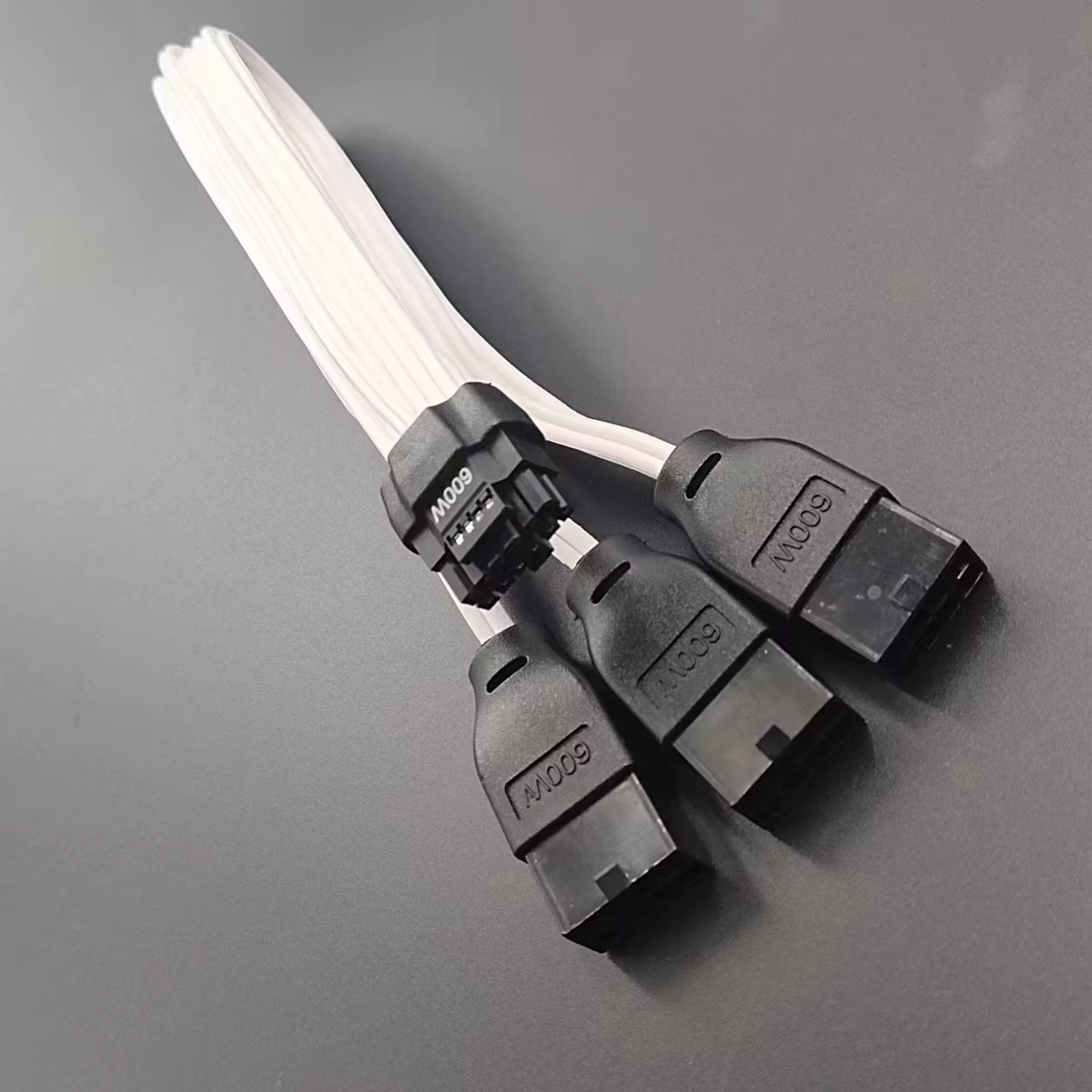 PCI-e 5.0 Extension Cable 30cm 1ft 16 Pin(12+4) Male to PCIE 3x8Pin(6+2) Female Extension Cable 12VHPWR 16AWG Cable