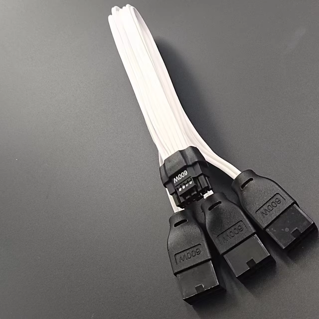PCI-e 5.0 Extension Cable 30cm 1ft 16 Pin(12+4) Male to PCIE 3x8Pin(6+2) Female Extension Cable 12VHPWR 16AWG Cable