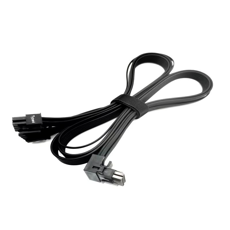 600W PCIe 5.0 / Gen 5 12VHPWR PSU Cable – Fits Type-4 PSUs Via Dual 8-pin PCIe – 12+4pin Connector