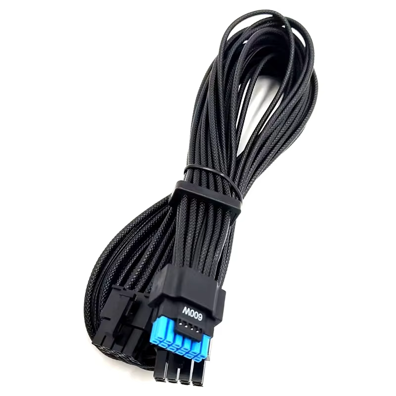 12+4 PCIE 5.0 Type 4 Adapter Cable with PVC TPE Jacket 12VHPWR 16AWG 3A Fast Charging Compatible GPU RTX 3090Ti 4070Ti 4080 4090