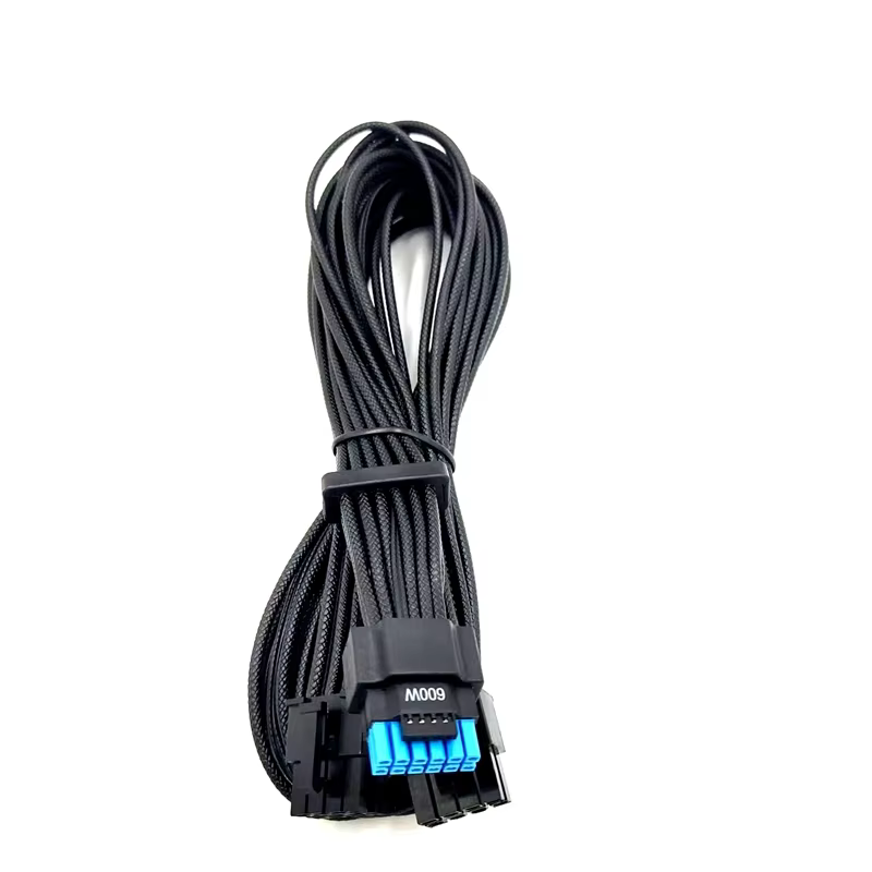 12+4 PCIE 5.0 Type 4 Adapter Cable with PVC TPE Jacket 12VHPWR 16AWG 3A Fast Charging Compatible GPU RTX 3090Ti 4070Ti 4080 4090