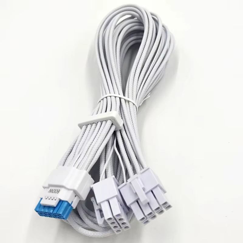 12+4 PCIE 5.0 Type 4 Adapter Cable with PVC TPE Jacket 12VHPWR 16AWG 3A Fast Charging Compatible GPU RTX 3090Ti 4070Ti 4080 4090