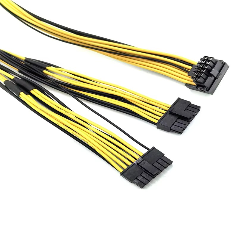 Dual 8P Right-Angle Cable 12VHPWR 3.0 12+4 PCIE 5.0 Compatible TPE PVC Jacket GPU RTX 3090Ti 4070Ti 4080 4090 3A Fast Charging