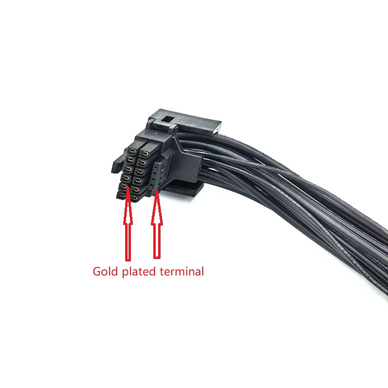 CORSAI 600W 12+4pin Dual 8pin Gen5 Type-4 PCIE 5.0 Power Cable 12VHPWR Gold-Plated Terminal Compatible with Server Use