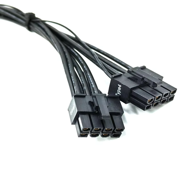 CORSAI 600W 12+4pin Dual 8pin Gen5 Type-4 PCIE 5.0 Power Cable 12VHPWR Gold-Plated Terminal Compatible with Server Use