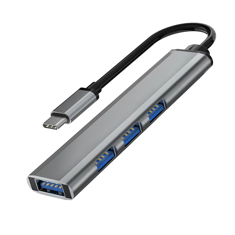 Hot Selling 4-Port USB 3.1 Data C Hub Factory Wholesale USB Splitter Hub with Data Type C for PC in Stock