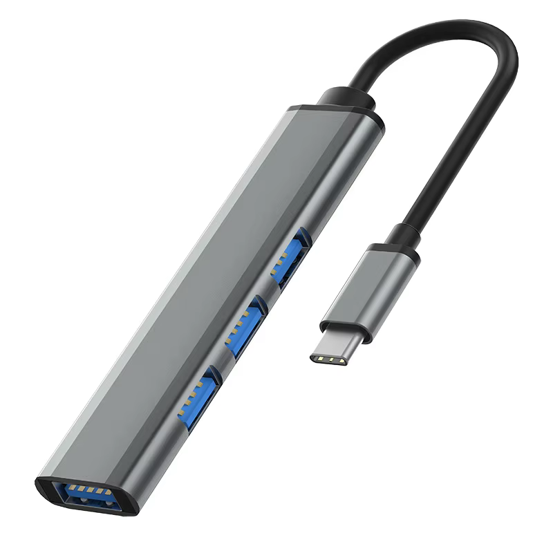 Hot Selling 4-Port USB 3.1 Data C Hub Factory Wholesale USB Splitter Hub with Data Type C for PC in Stock