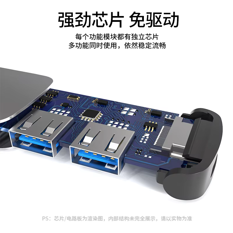 Factory Hot Sell Amazon Sells 4 in 1 TYPE-C Multi-function Expansion Dock Hub