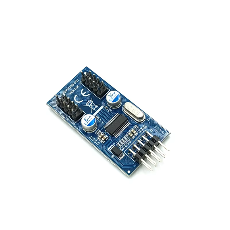 Desktop Motherboard Serial Port USB2.0 9PIN Dual 9-Pin Expansion Hub with 19-Pin Port-in Stock