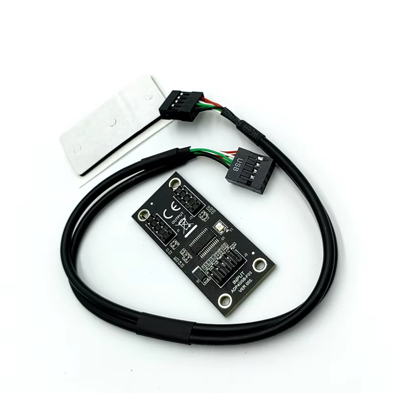 USB 2.0 9-PIN Motherboard Hub with 1 Point 2 DuPont Double 9-Pin Interface Expansion Stock Desktop Application