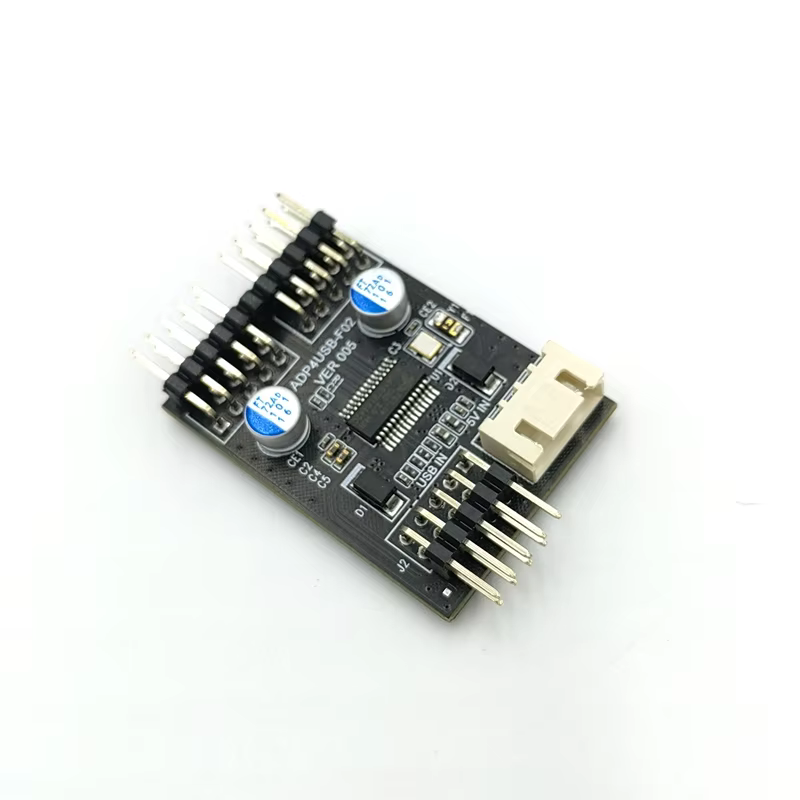 USB2.0 Dual 9-Pin Multi-function Expansion Hub with Cable for Desktop Motherboard-Stock Product 2-4 Ports
