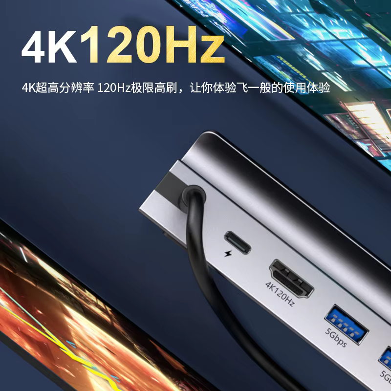Handheld Expansion Dock 1000MB/s RJ45 Ethernet 6 1 Dock Station Featuring USBC PD HD 2.1 USBA Type C Interface New In-Stock