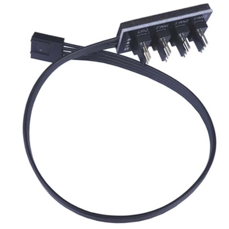 USB 2.0 Cable for Computer Case with PVC Jacket Braid Shielding 3A Fast Charging Front Panel Fan Connector MY Brand Model MY5018