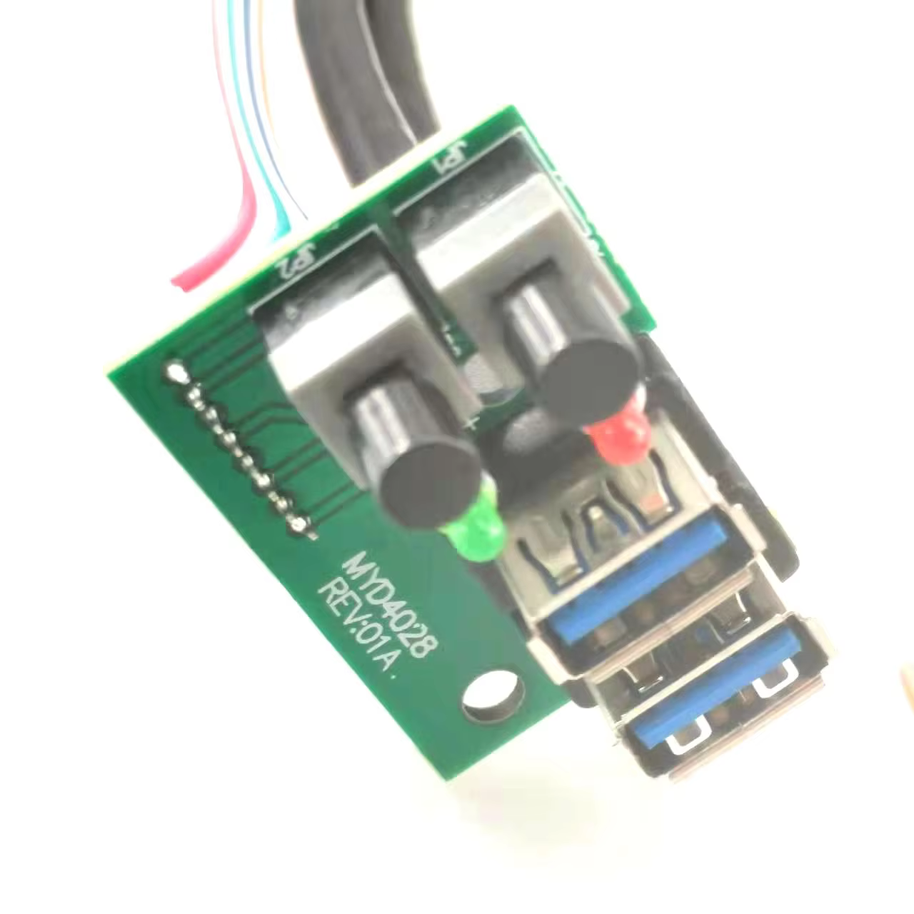 Dual USB3.0 Power SW and LED Front Case Panel Cable for Computer