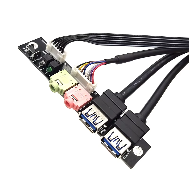 Factory Sell Can OEM ODM USB3.0 Power HD AUDIO Computer case Front Panel Inner Cable for Computer