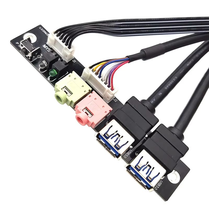 Factory Sell Can OEM ODM USB3.0 Power HD AUDIO Computer case Front Panel Inner Cable for Computer