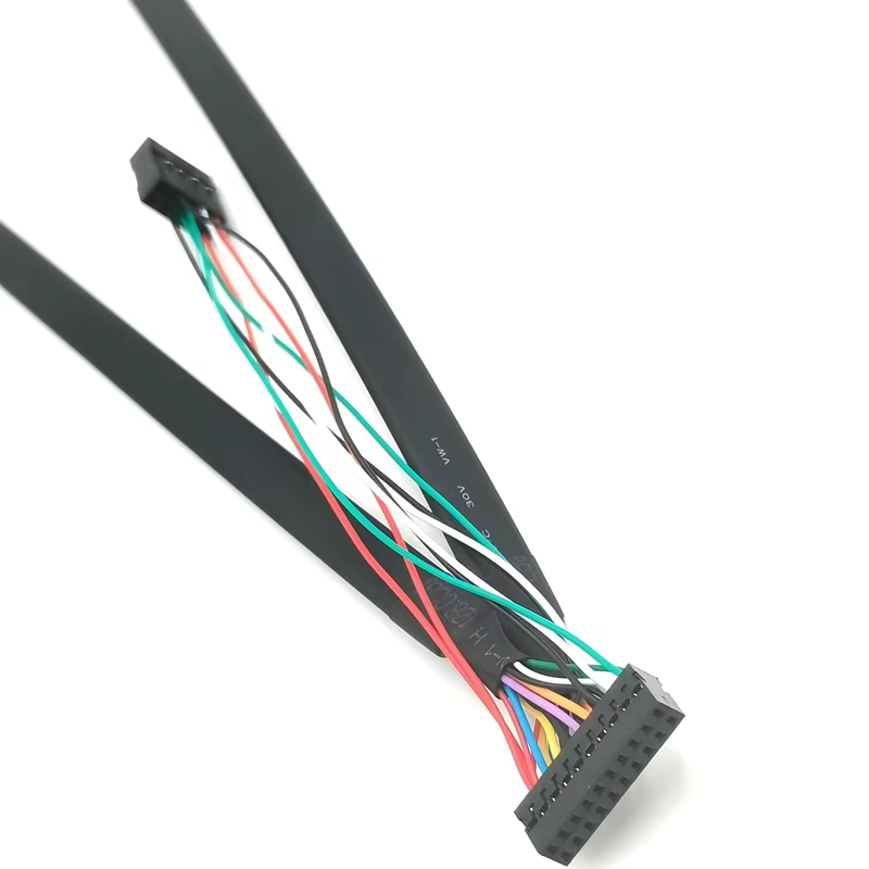 High Quality Dual Flat PVC Tinned Copper Core USB 3.0 to USB 2.0 Slim 20 Pin Foil Shielded Cable for Computer