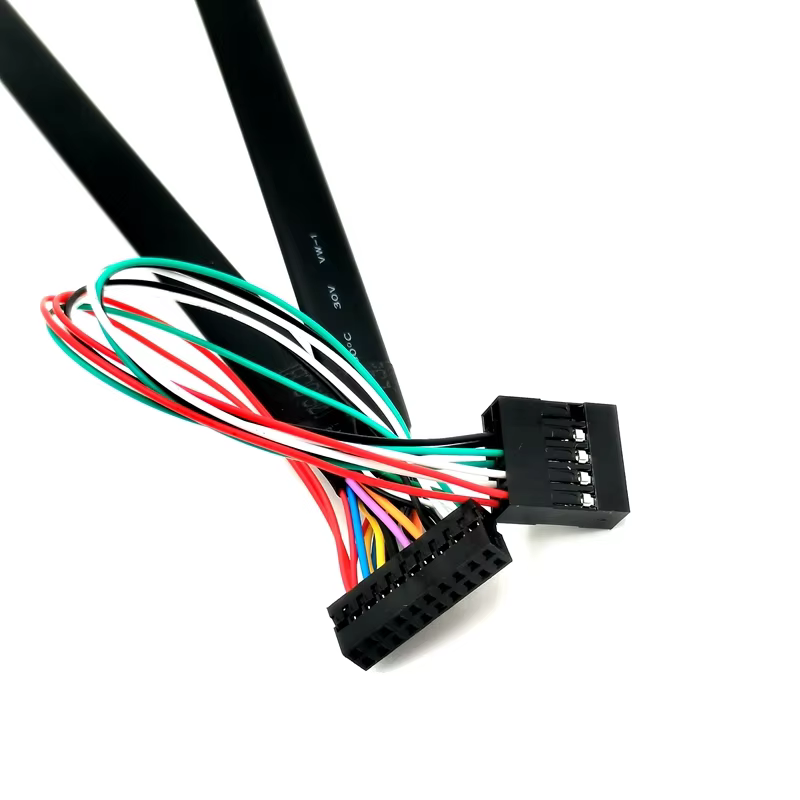 High Quality Dual Flat PVC Tinned Copper Core USB 3.0 to USB 2.0 Slim 20 Pin Foil Shielded Cable for Computer
