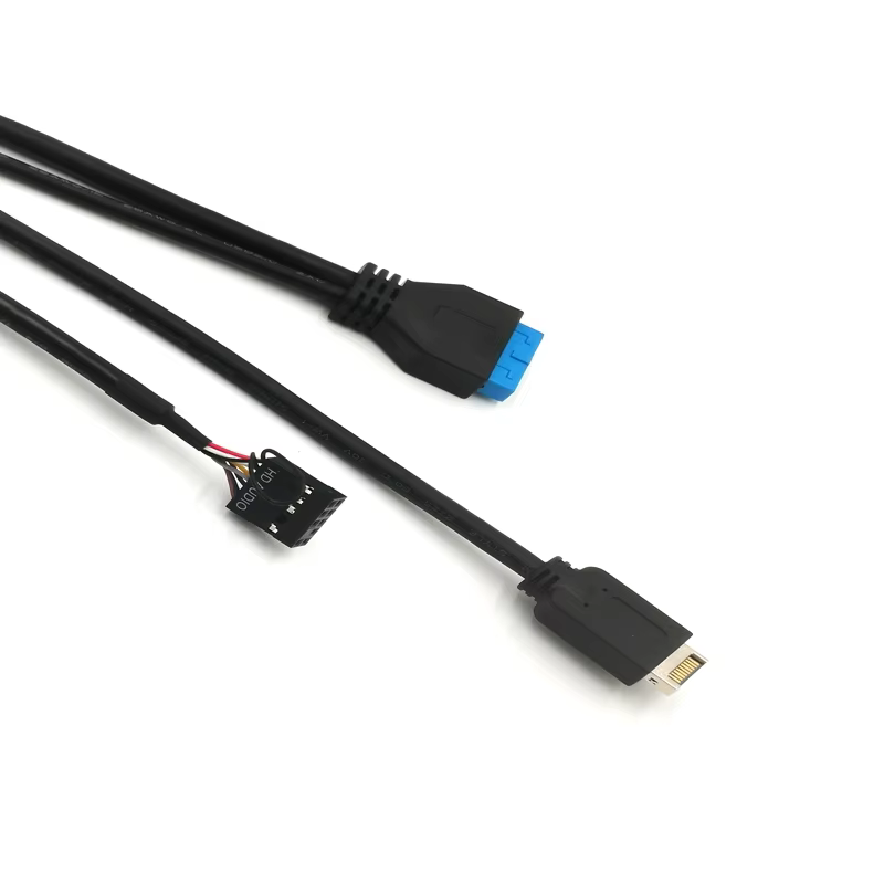 Maoye MY9225 High Quality USB2.0 + USB3.0 10Gbps 3A Fast Charging HD Audio Jack PVC Jacket Tinned Copper Conductor Computer