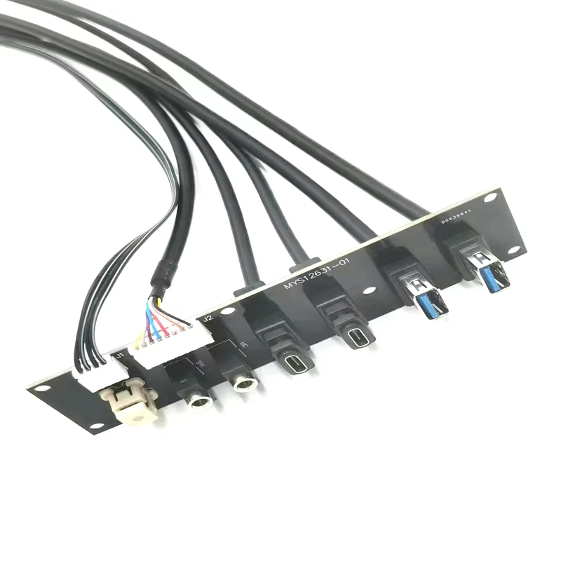 Factory Direct Sell Outlet PC Motherboard USB33.0 and Type C Female HD AUDIO Jack Computer PC case Front Panel Cable