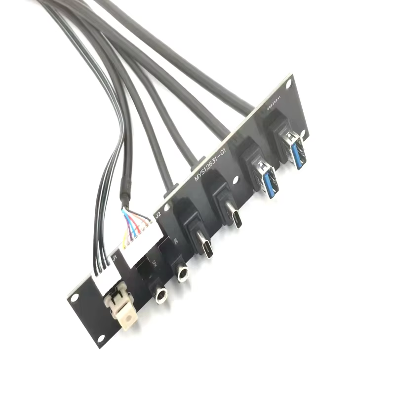 Factory Direct Sell Outlet PC Motherboard USB33.0 and Type C Female HD AUDIO Jack Computer PC case Front Panel Cable
