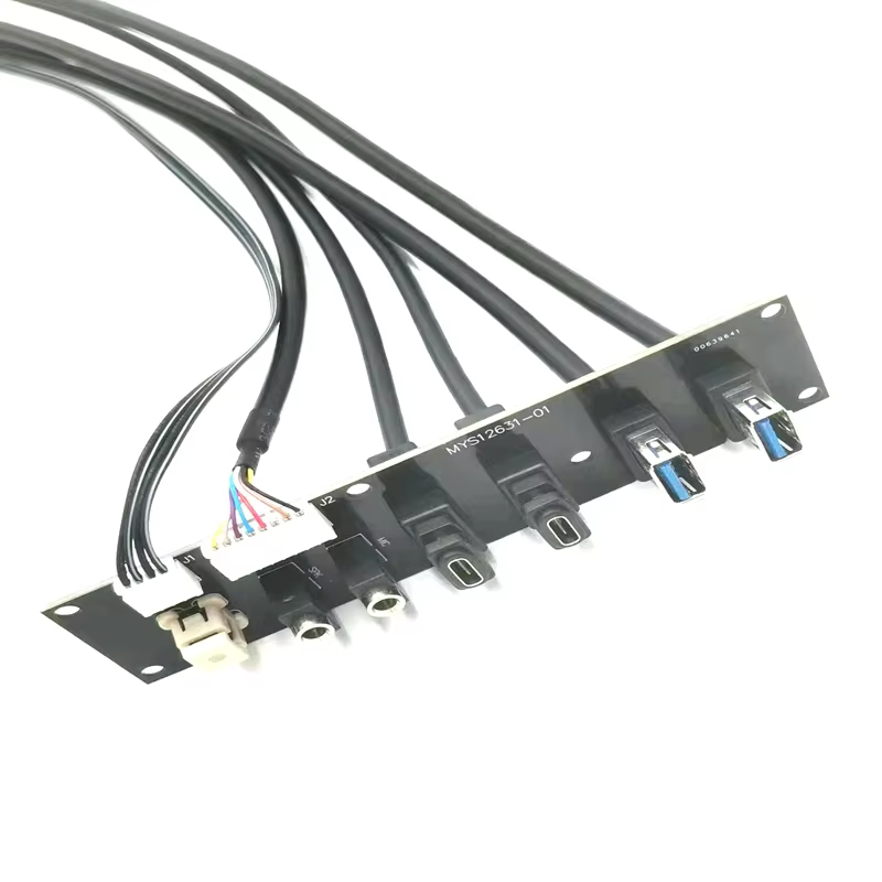 Factory Direct Sell Outlet PC Motherboard USB33.0 and Type C Female HD AUDIO Jack Computer PC case Front Panel Cable