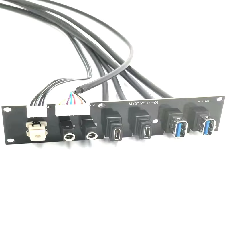 Factory Direct Sell Outlet PC Motherboard USB33.0 and Type C Female HD AUDIO Jack Computer PC case Front Panel Cable