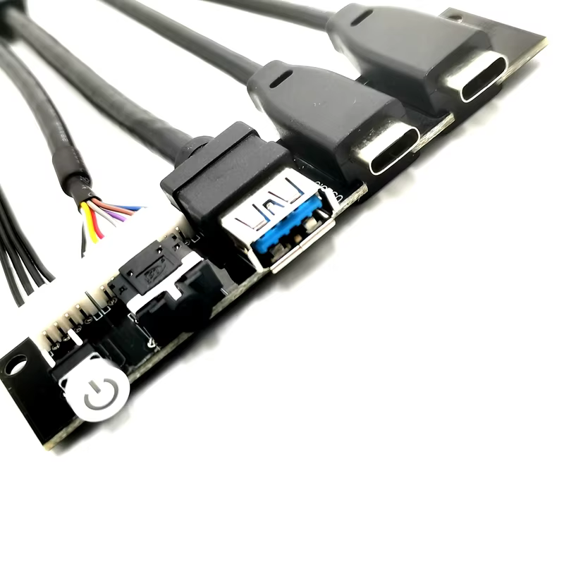 Internal Computer Connect Cable PC Mother USB33.0 and Type C Female HD AUDIO Jack Computer PC case Front Panel Cable