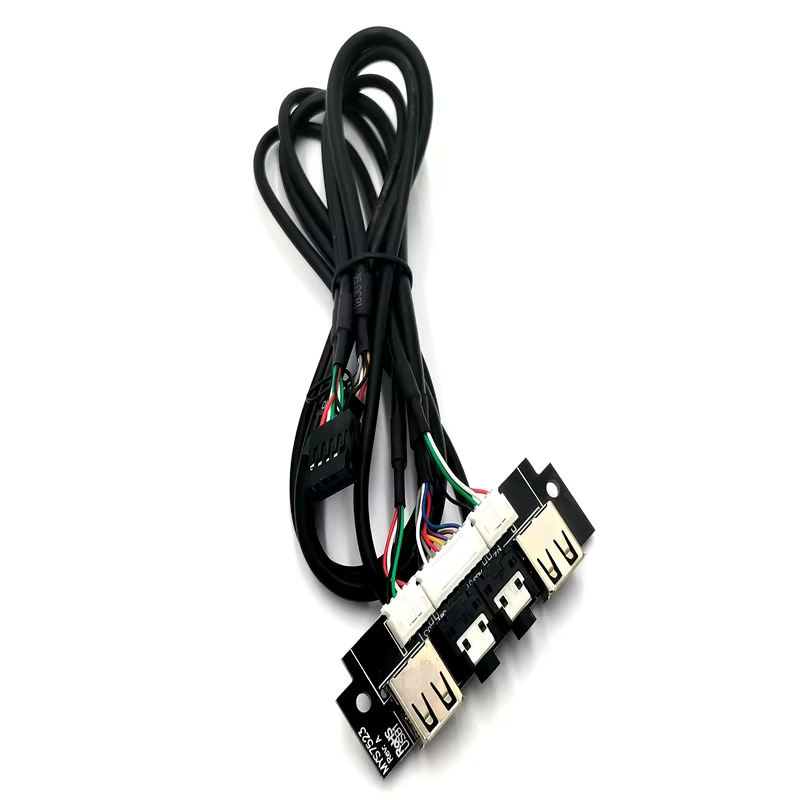 Dual USB2.0 Stripped Female End Computer Case Front Panel Cable Power Cords & Extension Cords for Computer Cases & Towers