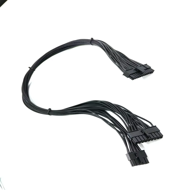 Corsai Type 4 18+10 Pin ATX Converter 16 AWG Copper Cable 4-5 Ties 24pin ATX Motherboard PSU Side Computer Accessories Used