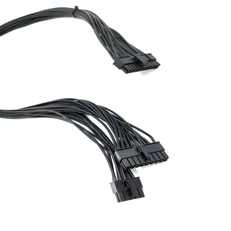 Corsai Type 4 18+10 Pin ATX Converter 16 AWG Copper Cable 4-5 Ties 24pin ATX Motherboard PSU Side Computer Accessories Used