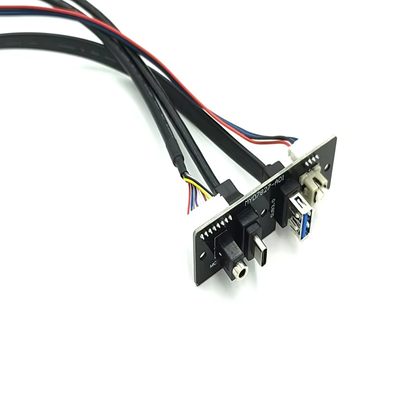 Internal Computer Connect Cable PC Mother USB3.0 Type C Female to Front Panel HD Audio 3A Fast Charging PVC Material in Stock