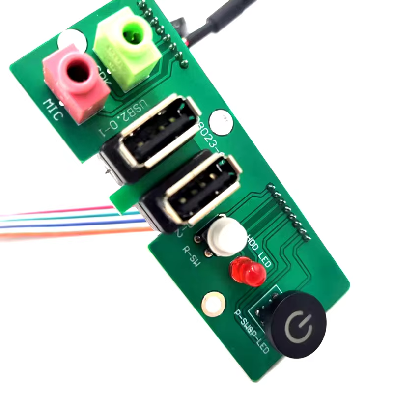 USB3.0 Computer Motherboard Front Panel Cable with USB-C LED HD Audio PVC Jacket Internal Connectors 3A Fast Charging 60cm Stock