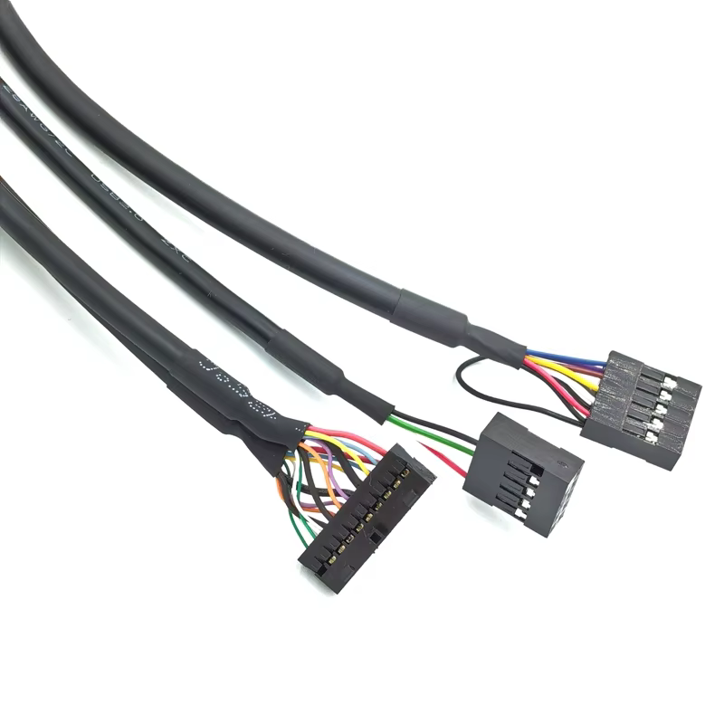 Maoye USB3.0 Type C Female End 20pin HD AUDIO Jack Computer Front Panel Cable PVC Jacket 60cm Tinned Copper 3A Fast Charging