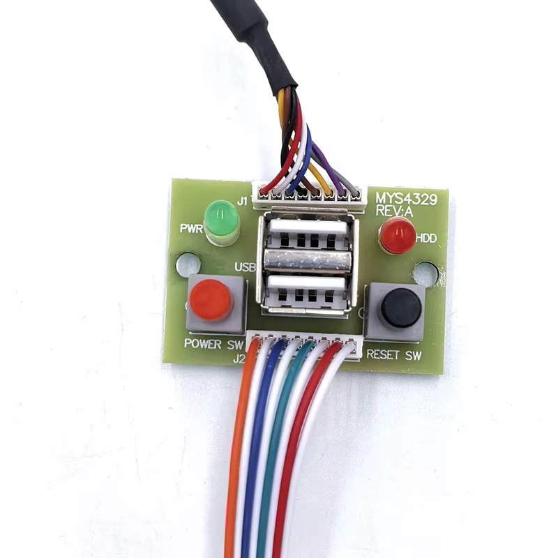 Computer Case Front Panel USB Type-C Cable with Power SW and LED 3A Fast Charging USB 3.1 PVC Material Stock Available
