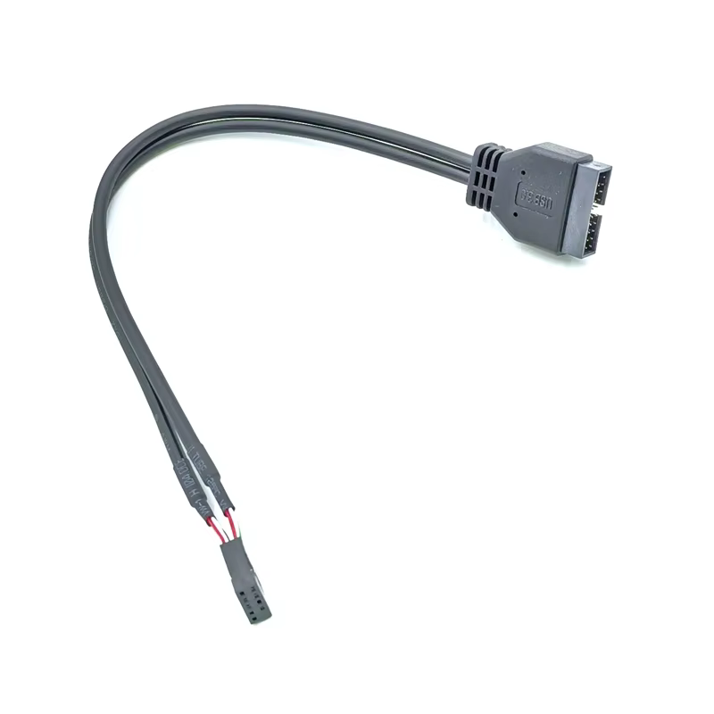USB 2.0 to USB 3.1 Upgrade Adapter Noise Reduction Shielded 3A Fast Charging Customizable Cable Length Computer Use in Stock