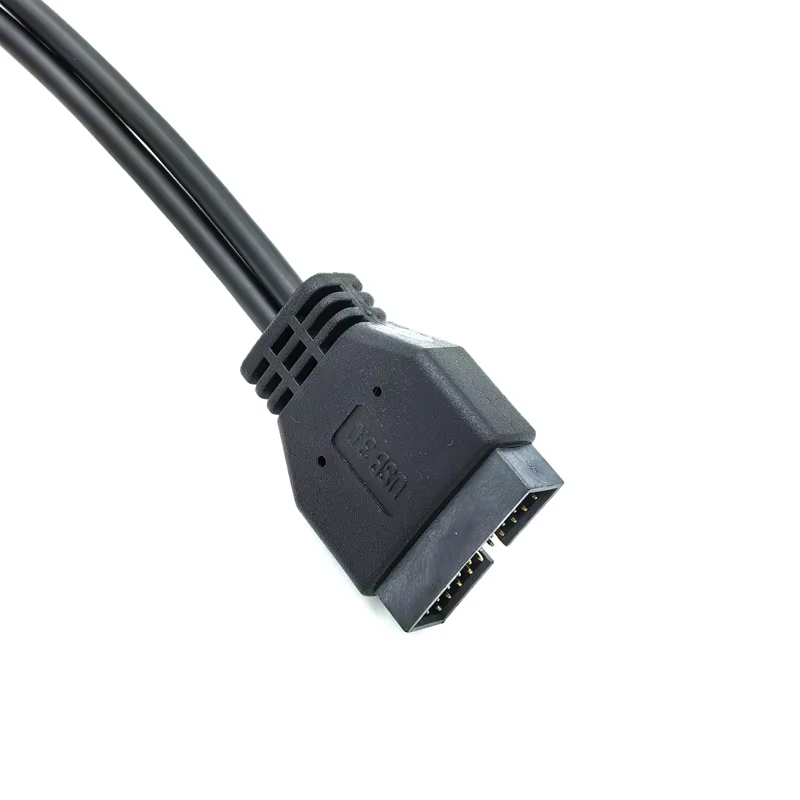 USB 2.0 to USB 3.1 Upgrade Adapter Noise Reduction Shielded 3A Fast Charging Customizable Cable Length Computer Use in Stock
