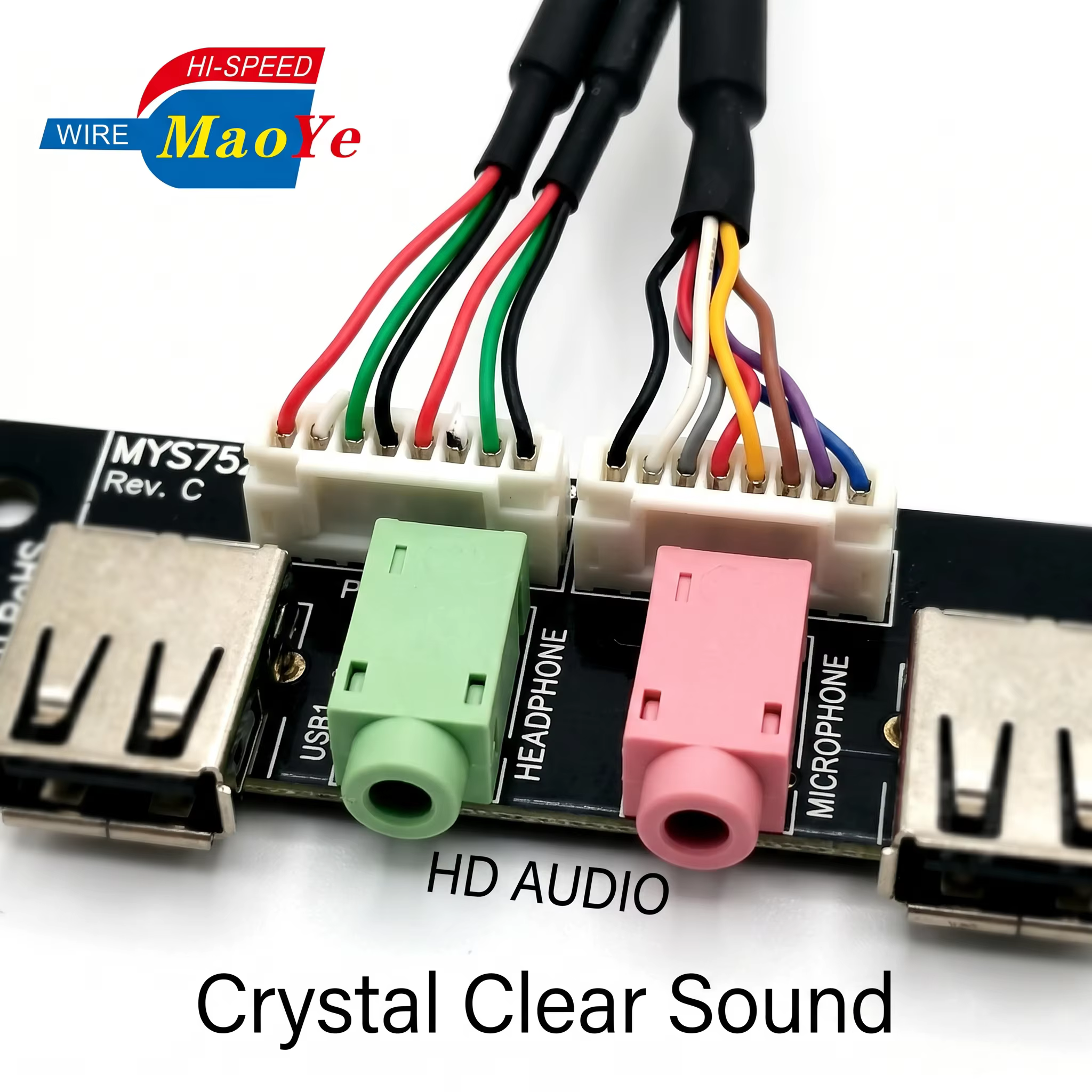 USB 3.0 Front Panel Expansion Module with HD Audio Power Switch for Desktop PC ATX Micro ATX Computer Case
