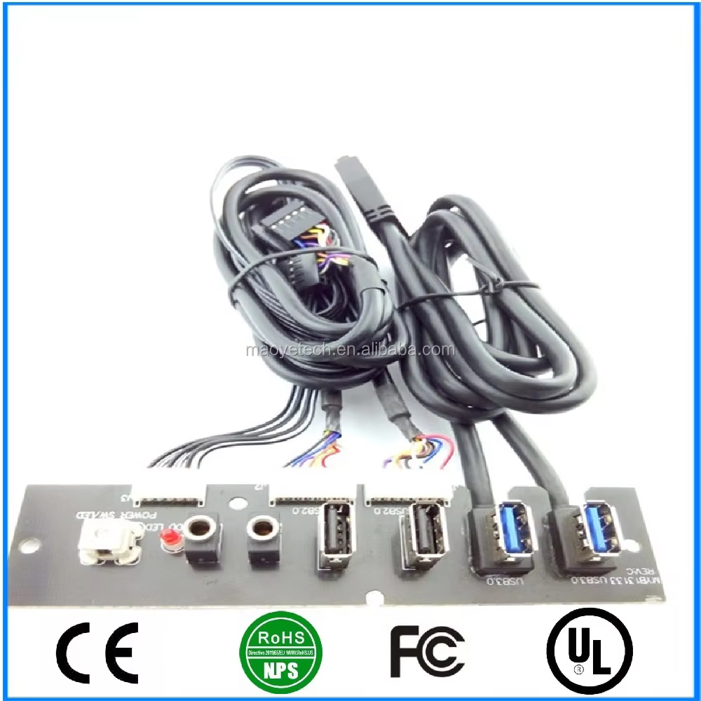 MYS13133 Panel Cables USB3.0 USB2.0 HD AUDIO LED /SW for PC case Cable