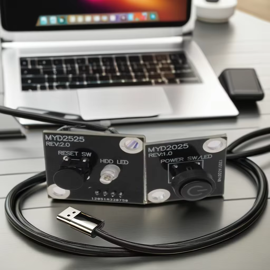 12V Computer Power and Reset Switch Panel Cable