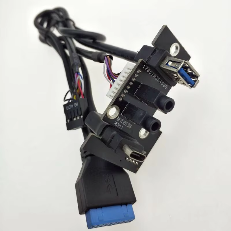 Factory Outlet PC Motherboard Cable Usb 3.0+usb C+hd Audio Ports I/o Board+internal Wire Cable