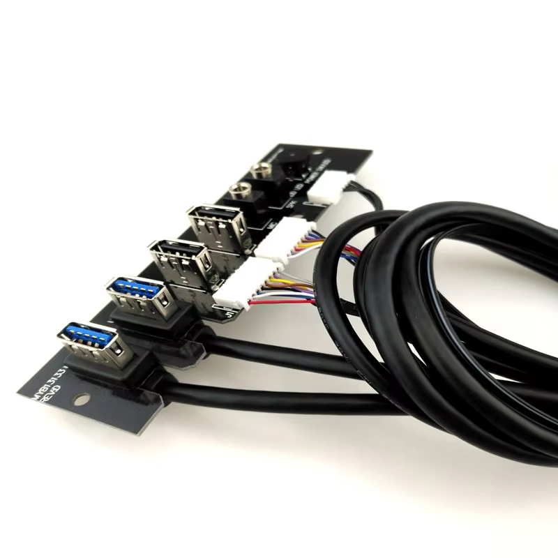 Factory PC Motherboard Cable Usb USB3.0 USB2.0 Power Sw and Reset Sw Computer case Front Panel Cable