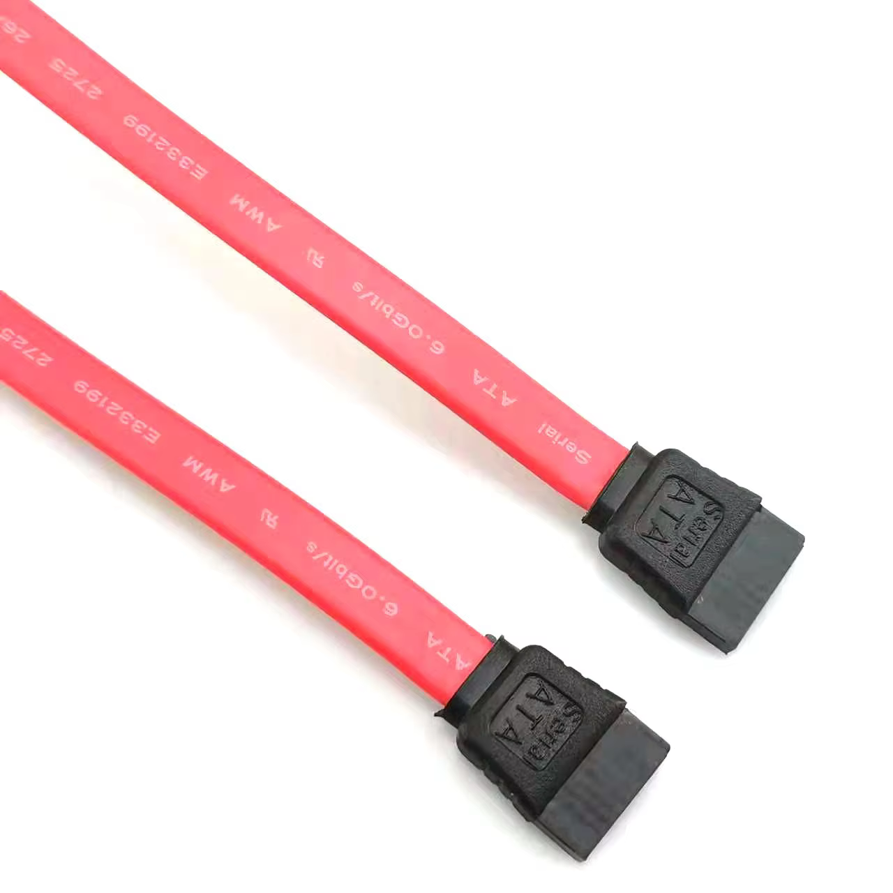 3A Fast Charging Straight to Straight SATA Data Cable with PVC Jacket Braid Shielding for Computers