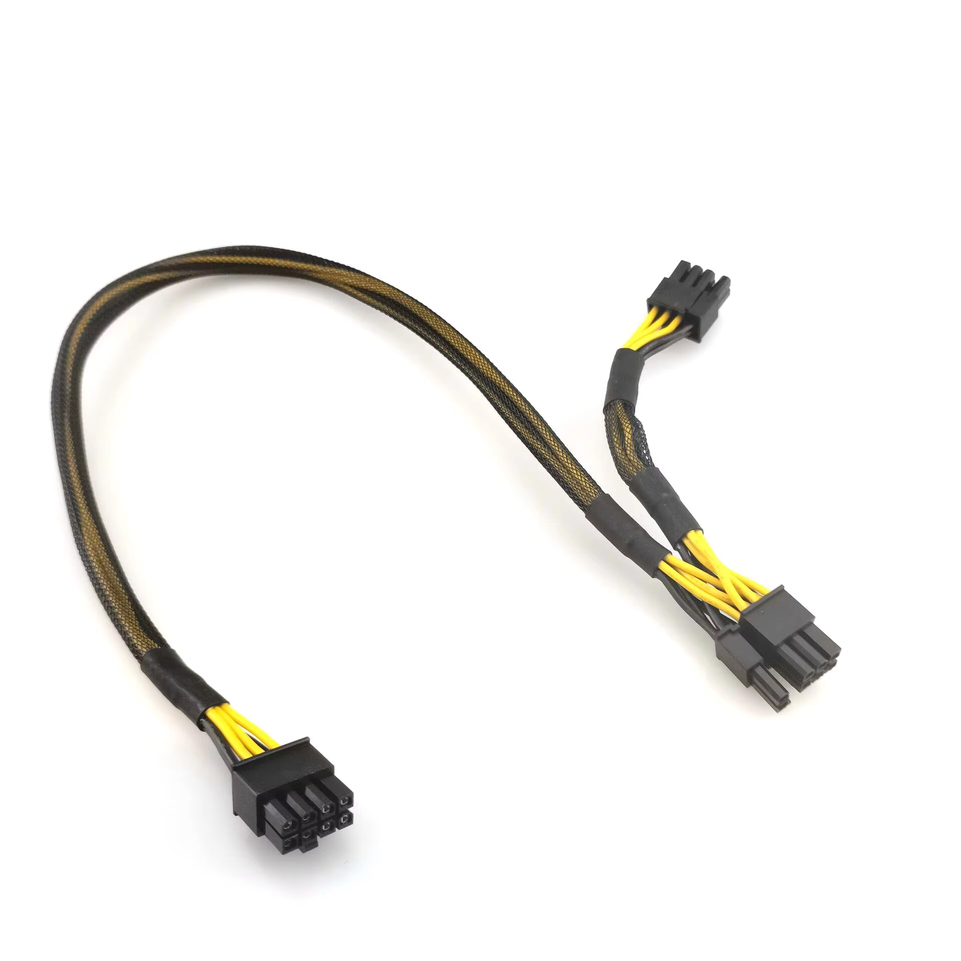6+2 PCIe Dual 6+2 PCIe Braid Shielded PVC Jacket 3A Fast Charging Pure Copper Conductor Nickel Plated Connectors Computer Power